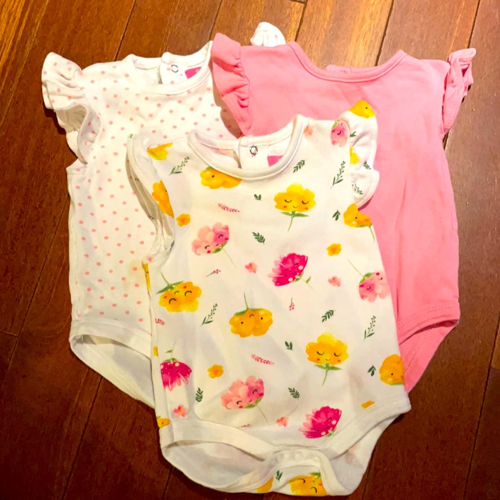 Set of 3 baby girl onesies!